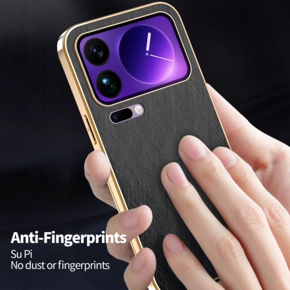 Kryt Xiaomi 17 Pro Max Azns Kožený Efekt