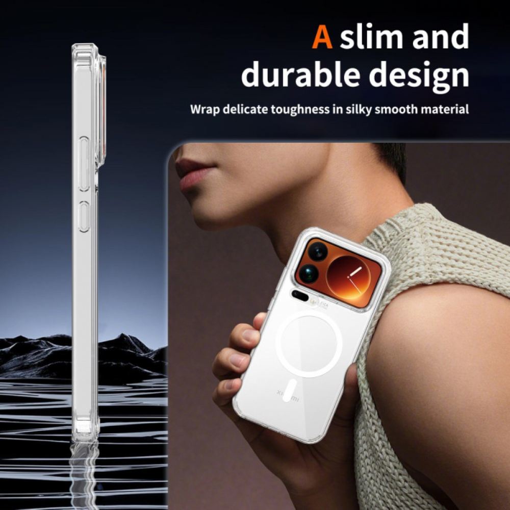 Kryt Xiaomi 17 Pro Max Hybridní Průhledná Magnetická