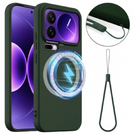 Kryt Xiaomi 17 Pro Max Magnetický Silikon A Šňůrka Na Krk