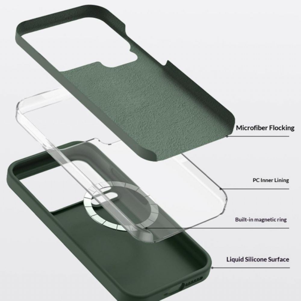 Kryt Xiaomi 17 Pro Max Magnetický Tekutý Silikon