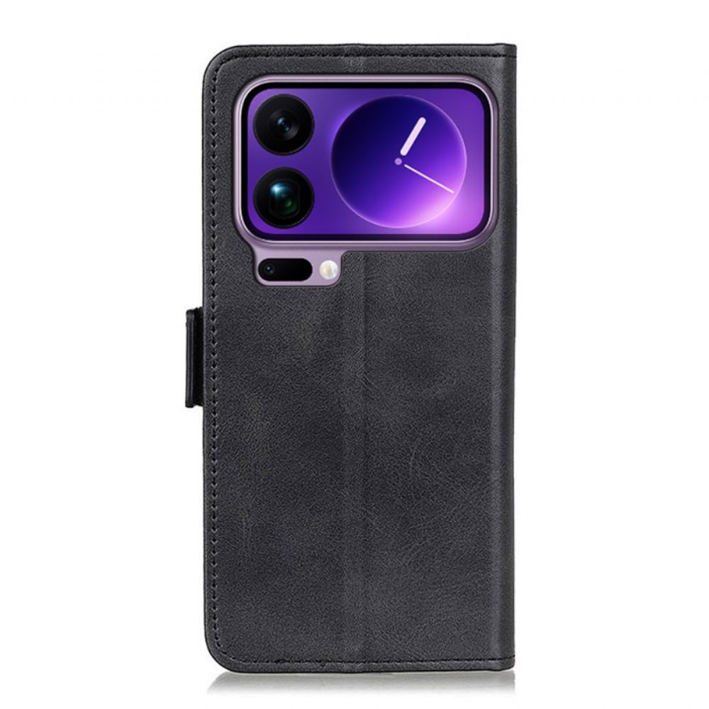 Peněženková Pouzdra Xiaomi 17 Pro Max Dvojitá Spona