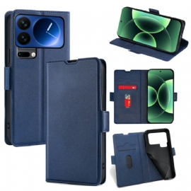 Peněženková Pouzdra Xiaomi 17 Pro Max Kryty Na Mobil Dvojitá Spona Z Umělé Kůže