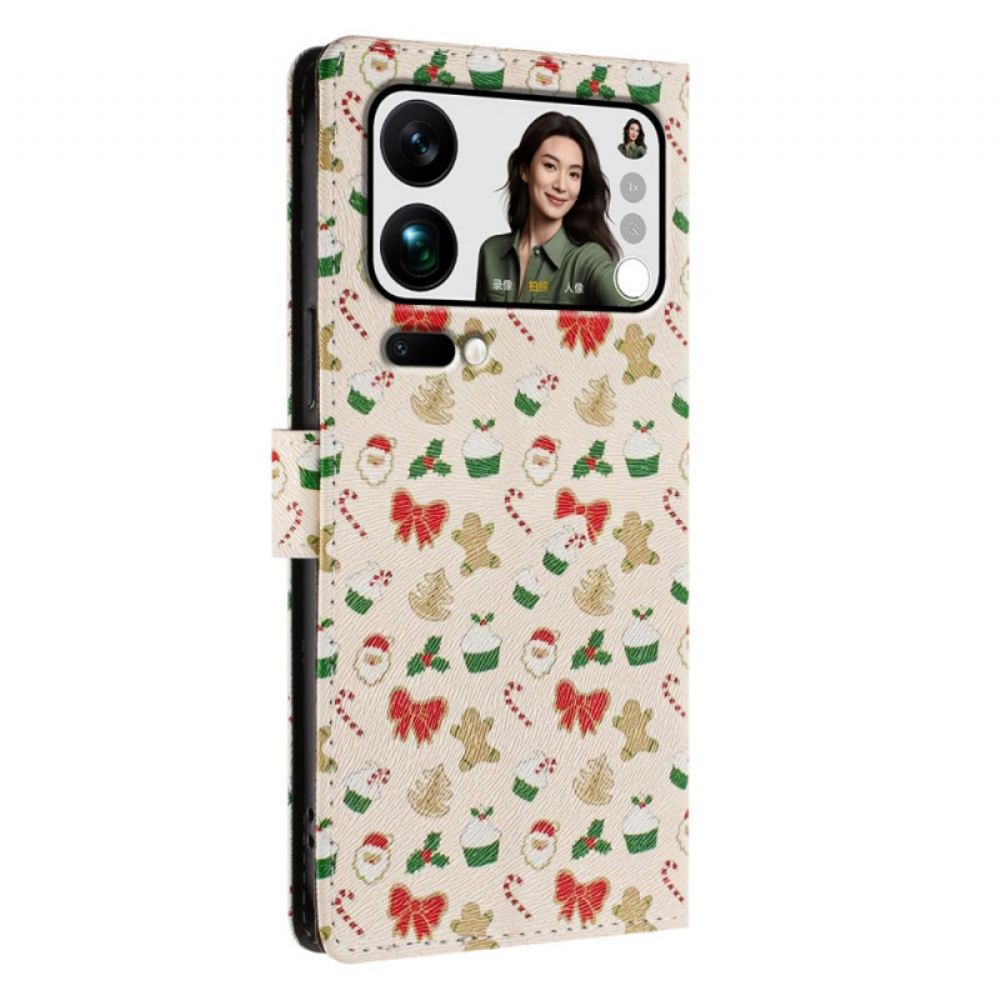 Peněženková Pouzdra Xiaomi 17 Pro Max Kryty Na Mobil Vánoce