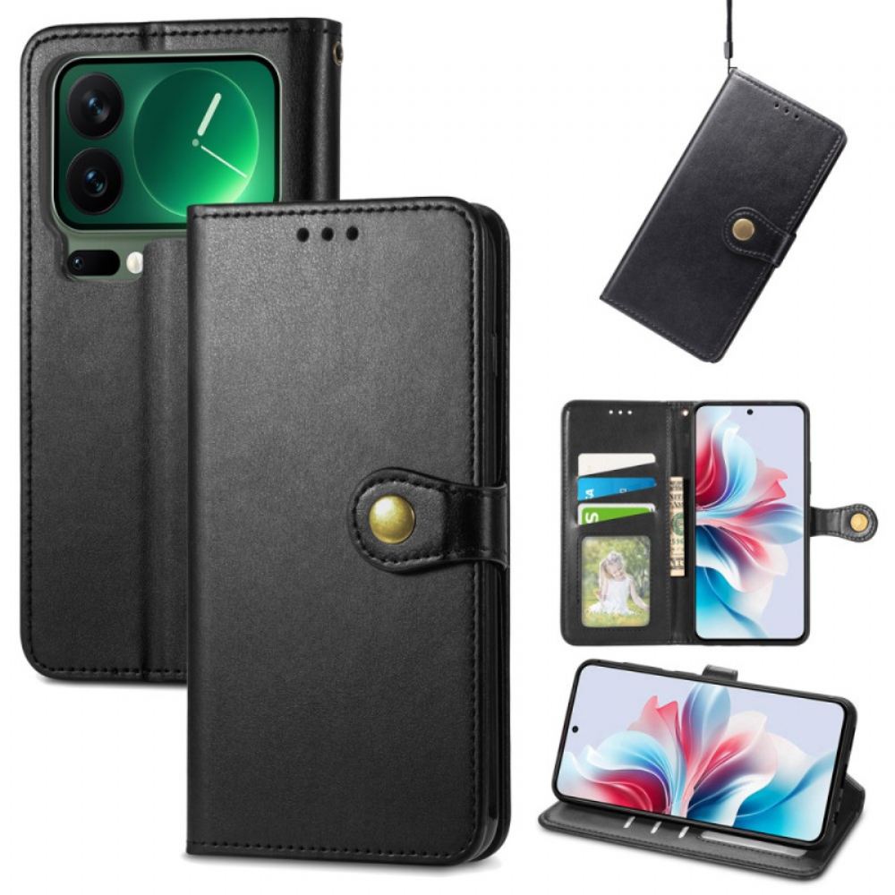 Peněženková Pouzdra Xiaomi 17 Pro Max Kryty Na Mobil Zlatá Spona