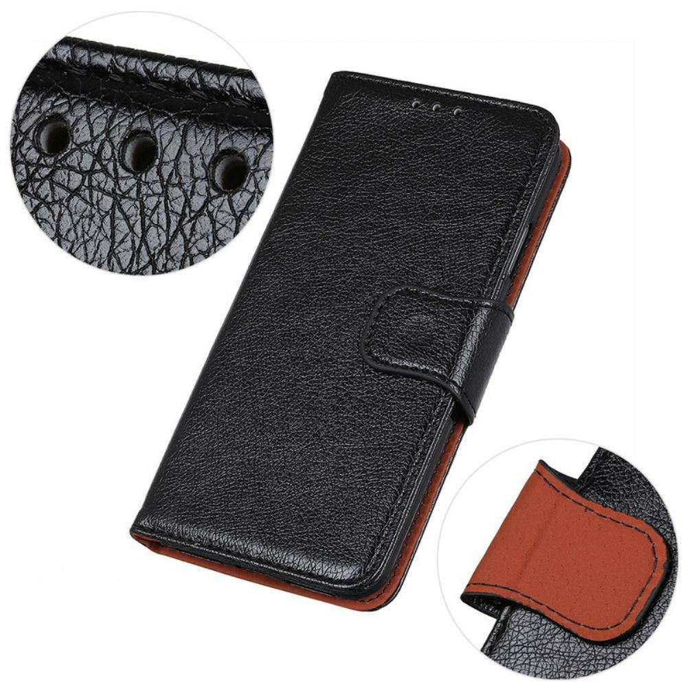Flipové Pouzdro Na Poco X3 / X3 Pro / X3 NFC Dělená Kůže Nappa