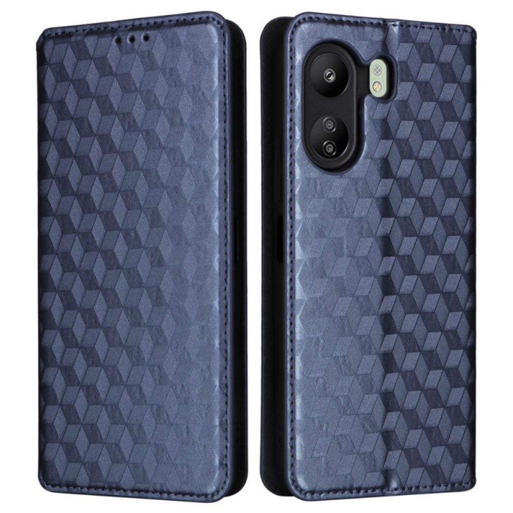 Kožené Pouzdro Folio Na Poco C65 3d Diamanty