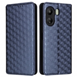 Kožené Pouzdro Folio Na Poco C65 3d Diamanty