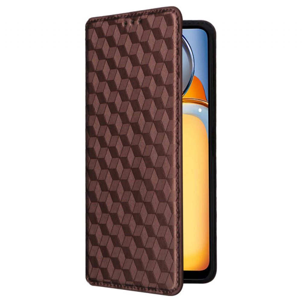 Kožené Pouzdro Folio Na Poco C65 3d Diamanty