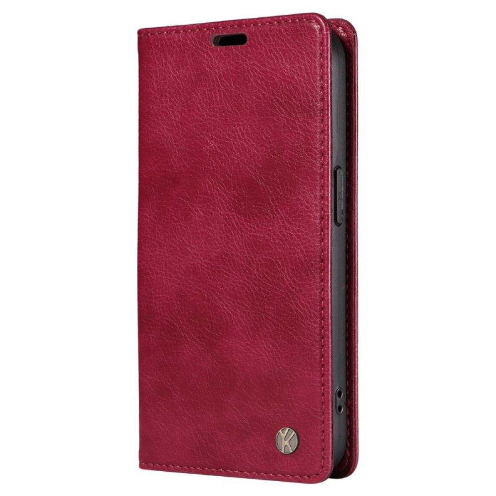 Kožené Pouzdro Folio Na Poco C65 Yikatu