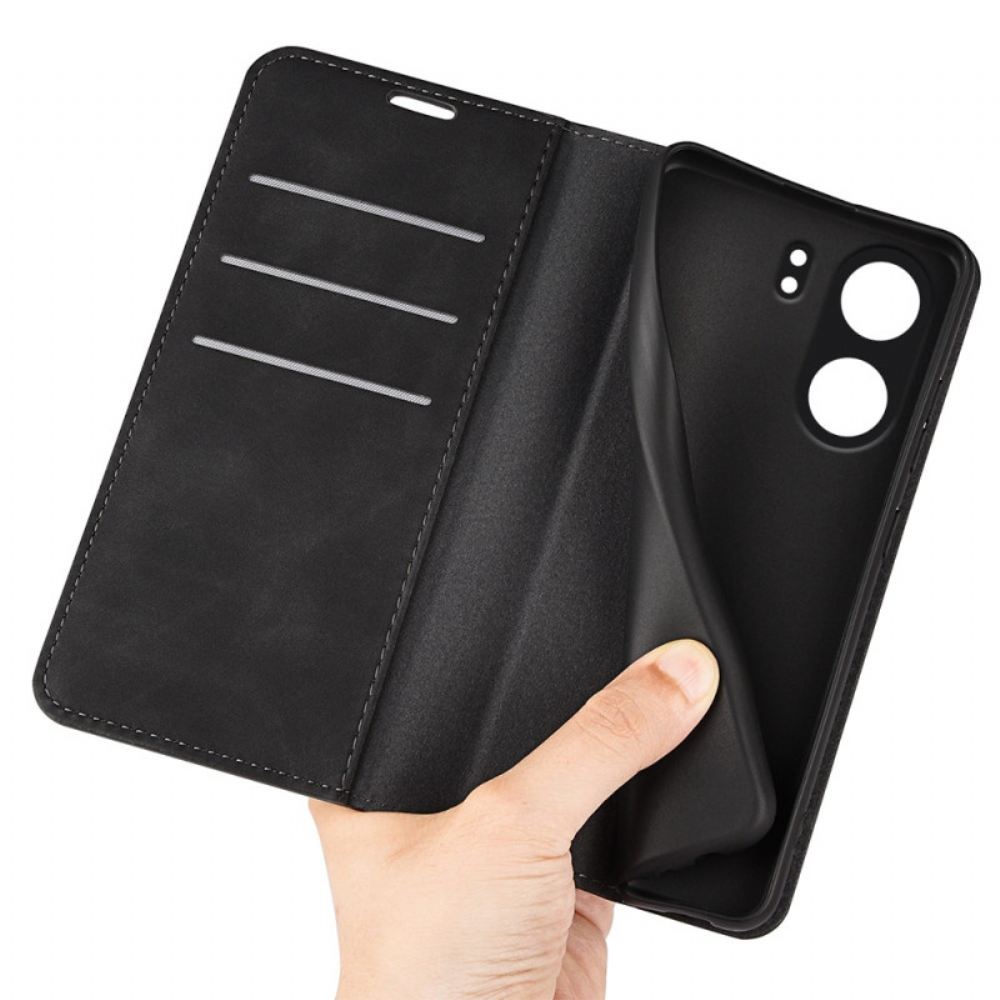 Kožené Pouzdro Folio Poco C65 Klasika
