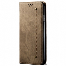 Kožené Pouzdro Folio Poco C65 Látka