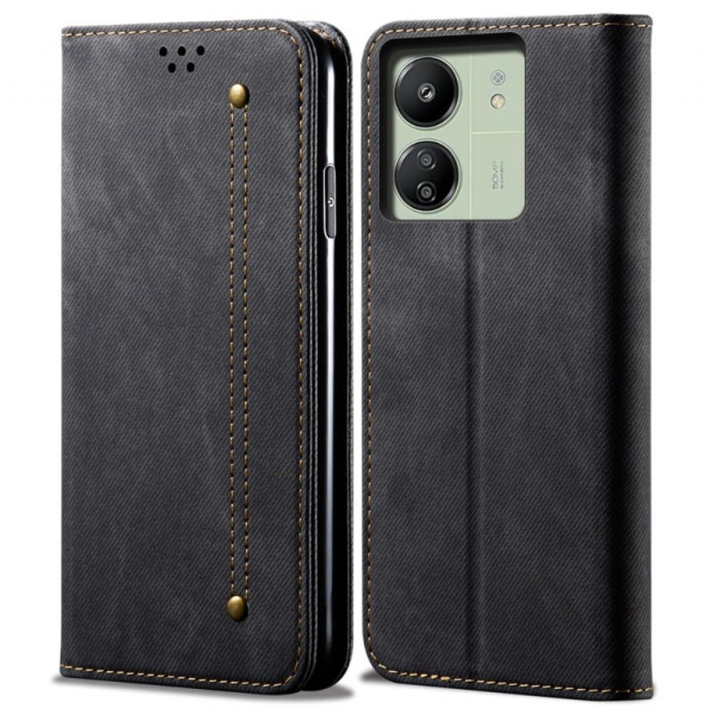 Kožené Pouzdro Folio Poco C65 Látka