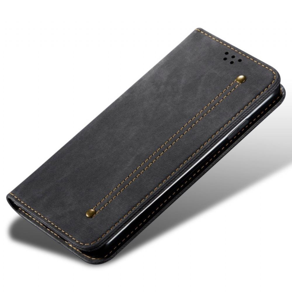 Kožené Pouzdro Folio Poco C65 Látka