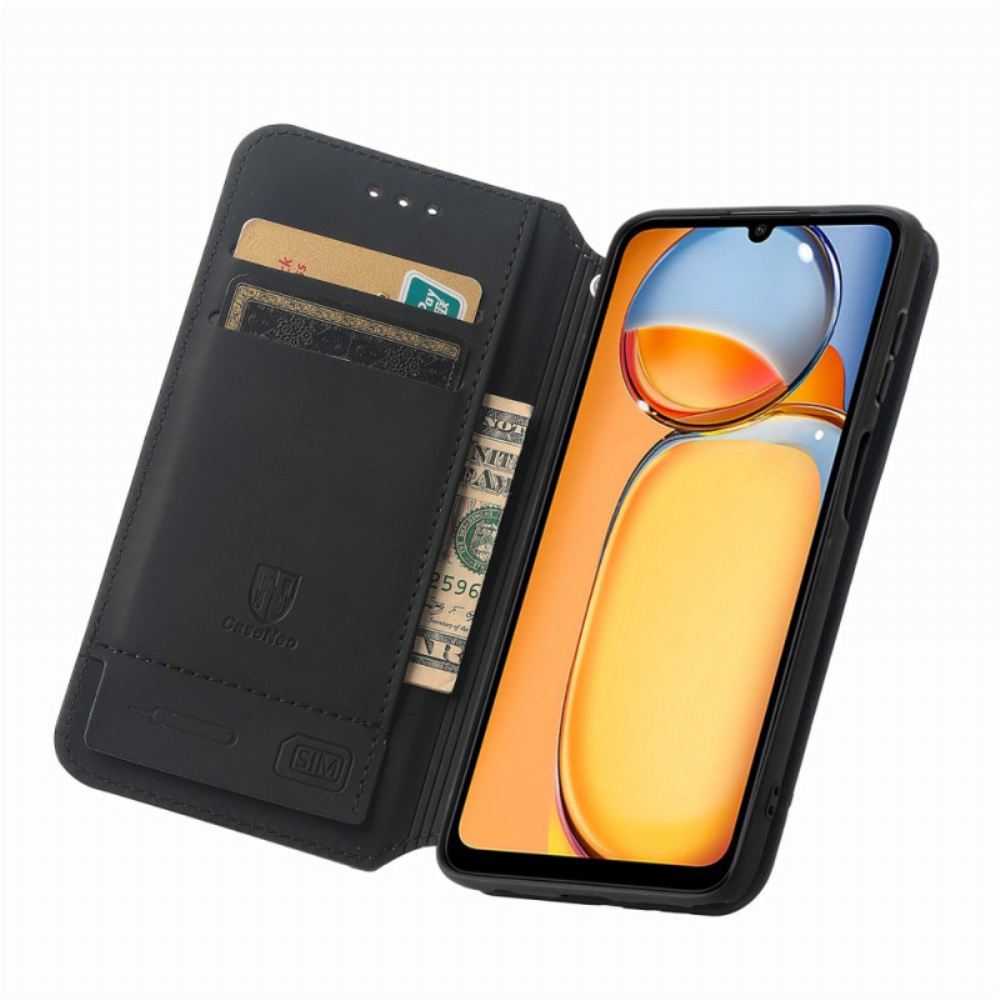 Kožené Pouzdro Poco C65 Kryty Na Mobil Caseneo Rfid Blokování