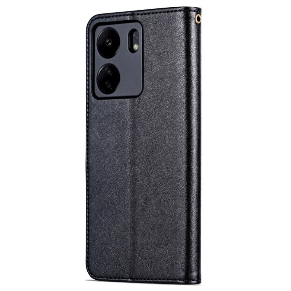 Kožený Kryt Na Poco C65 Azns