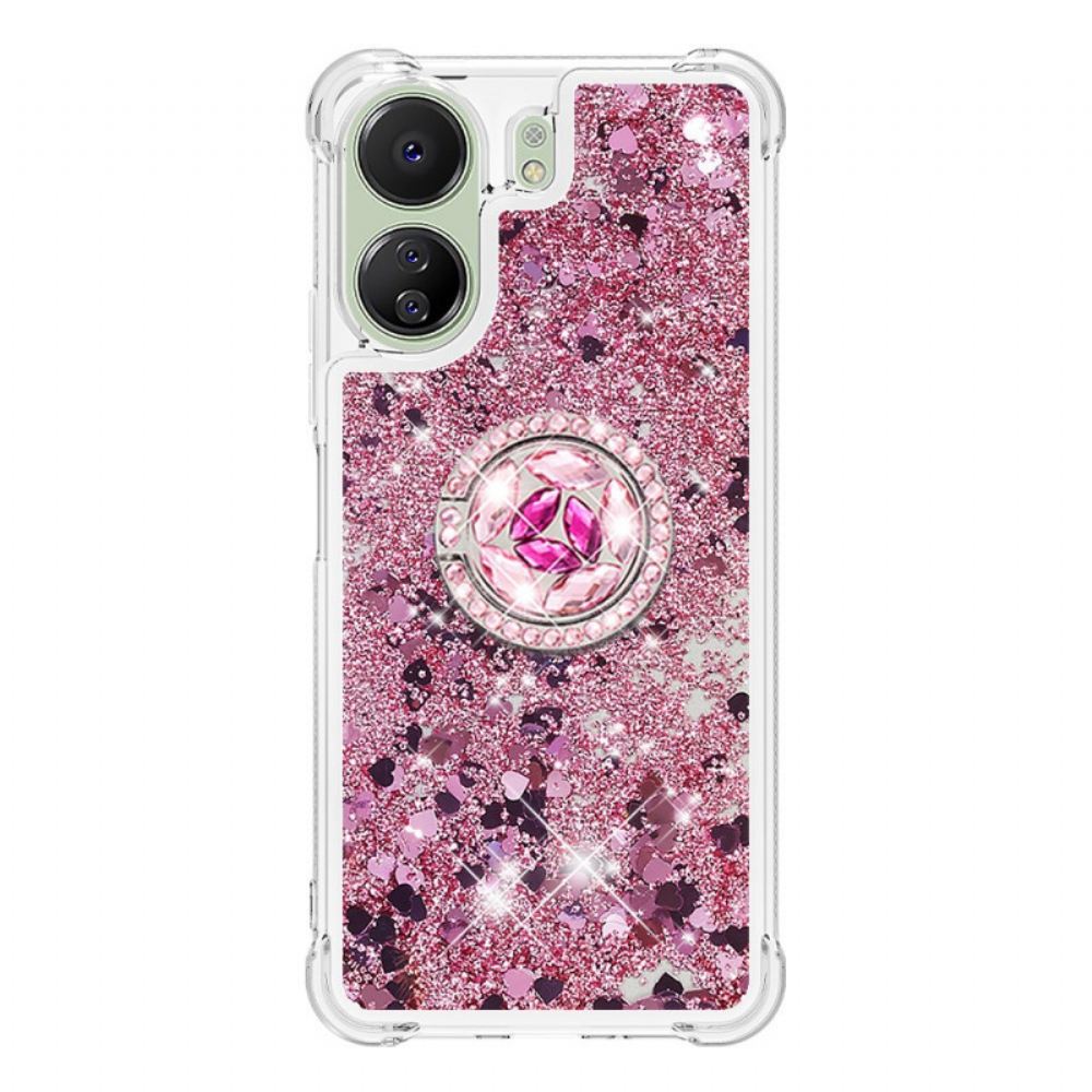 Kryt Poco C65 Podpora Glitter Ring