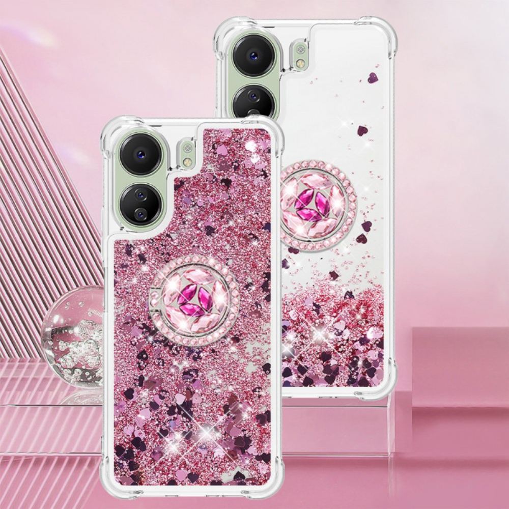 Kryt Poco C65 Podpora Glitter Ring