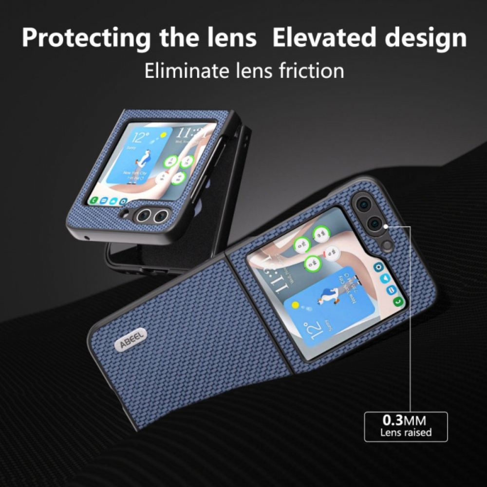 Kryt Na Samsung Galaxy Z Flip 6 Design Uhlíkových Vláken Abeel