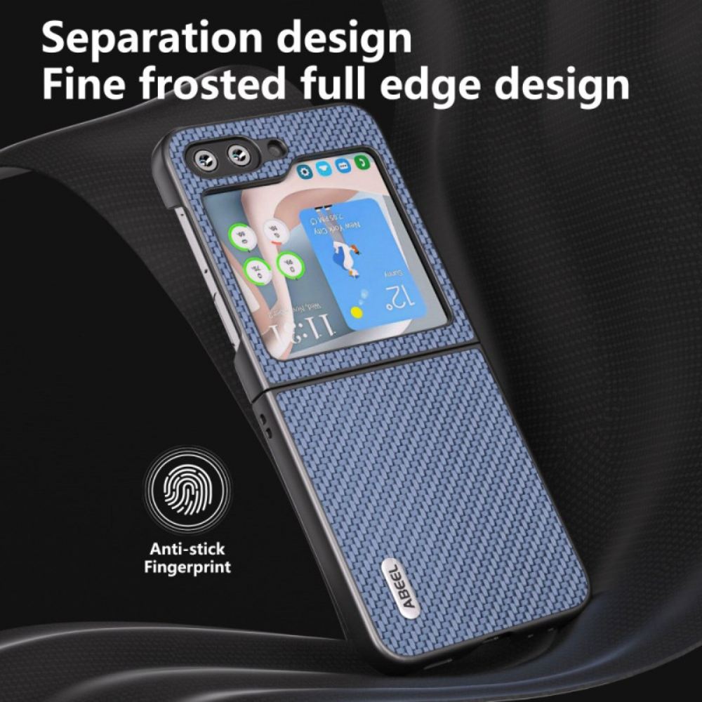 Kryt Na Samsung Galaxy Z Flip 6 Design Uhlíkových Vláken Abeel