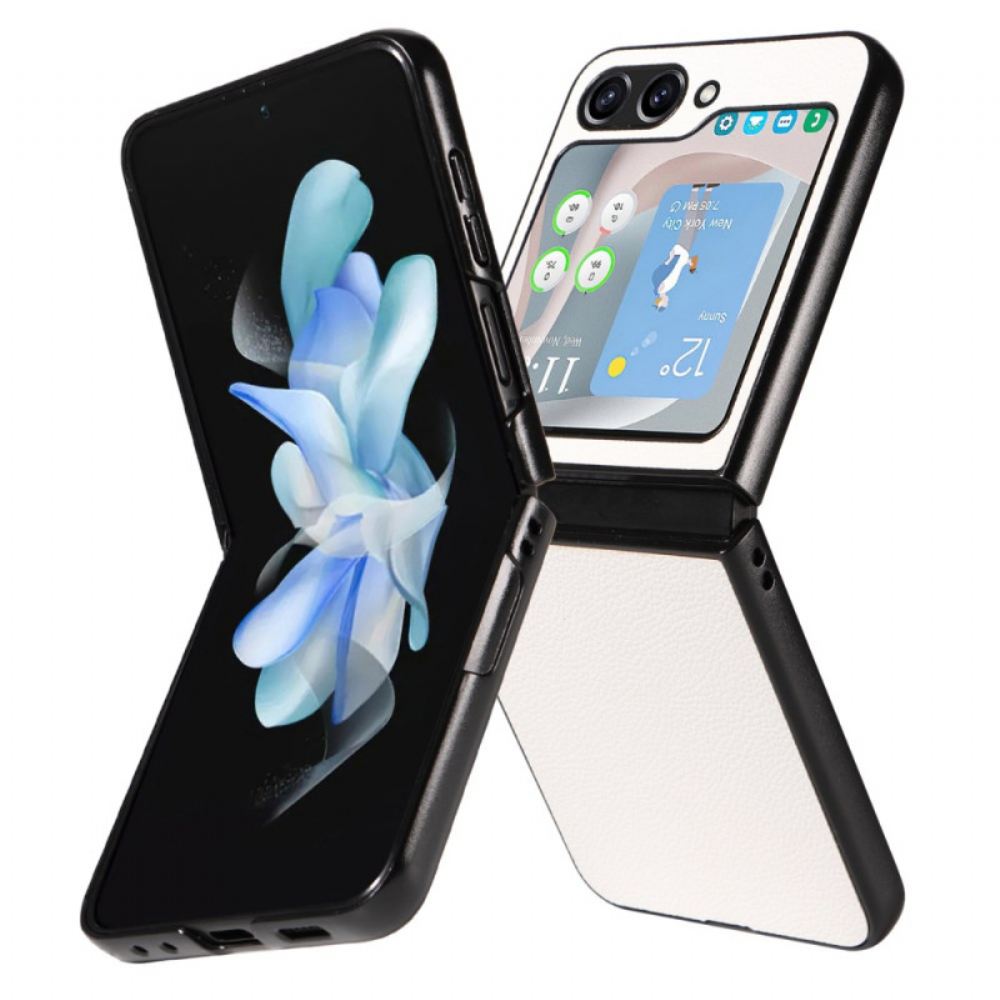 Kryt Na Samsung Galaxy Z Flip 6 Diskrétní Kožený Styl