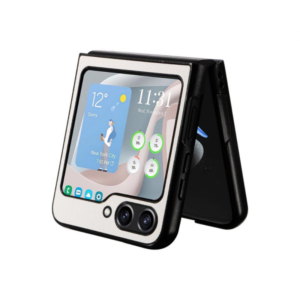 Kryt Na Samsung Galaxy Z Flip 6 Diskrétní Kožený Styl