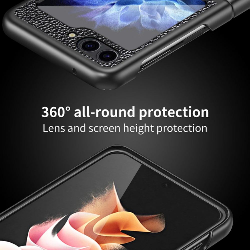 Kryt Na Samsung Galaxy Z Flip 6 Umělá Kůže Litchi