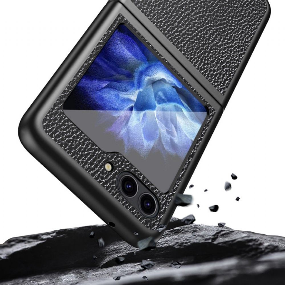 Kryt Na Samsung Galaxy Z Flip 6 Umělá Kůže Litchi