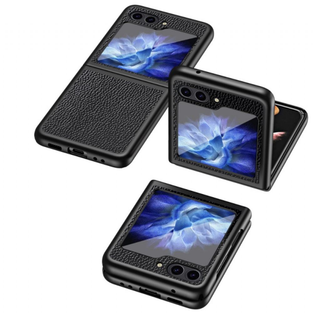 Kryt Na Samsung Galaxy Z Flip 6 Umělá Kůže Litchi