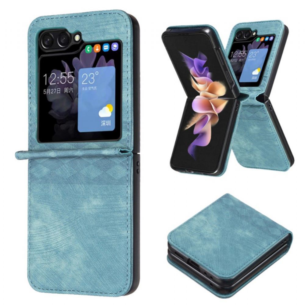 Kryt Na Samsung Galaxy Z Flip 6 Vlys Z Umělé Kůže