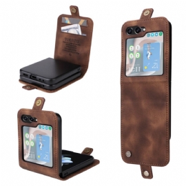 Kryt Samsung Galaxy Z Flip 6 Držitel Karty Yikatu