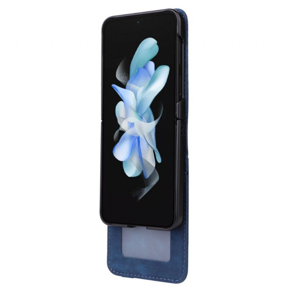 Kryt Samsung Galaxy Z Flip 6 Kožený Držák Karet S Efekty