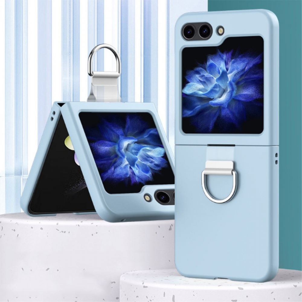 Kryt Samsung Galaxy Z Flip 6 Kryty Na Mobil Pevný Kovový Prsten