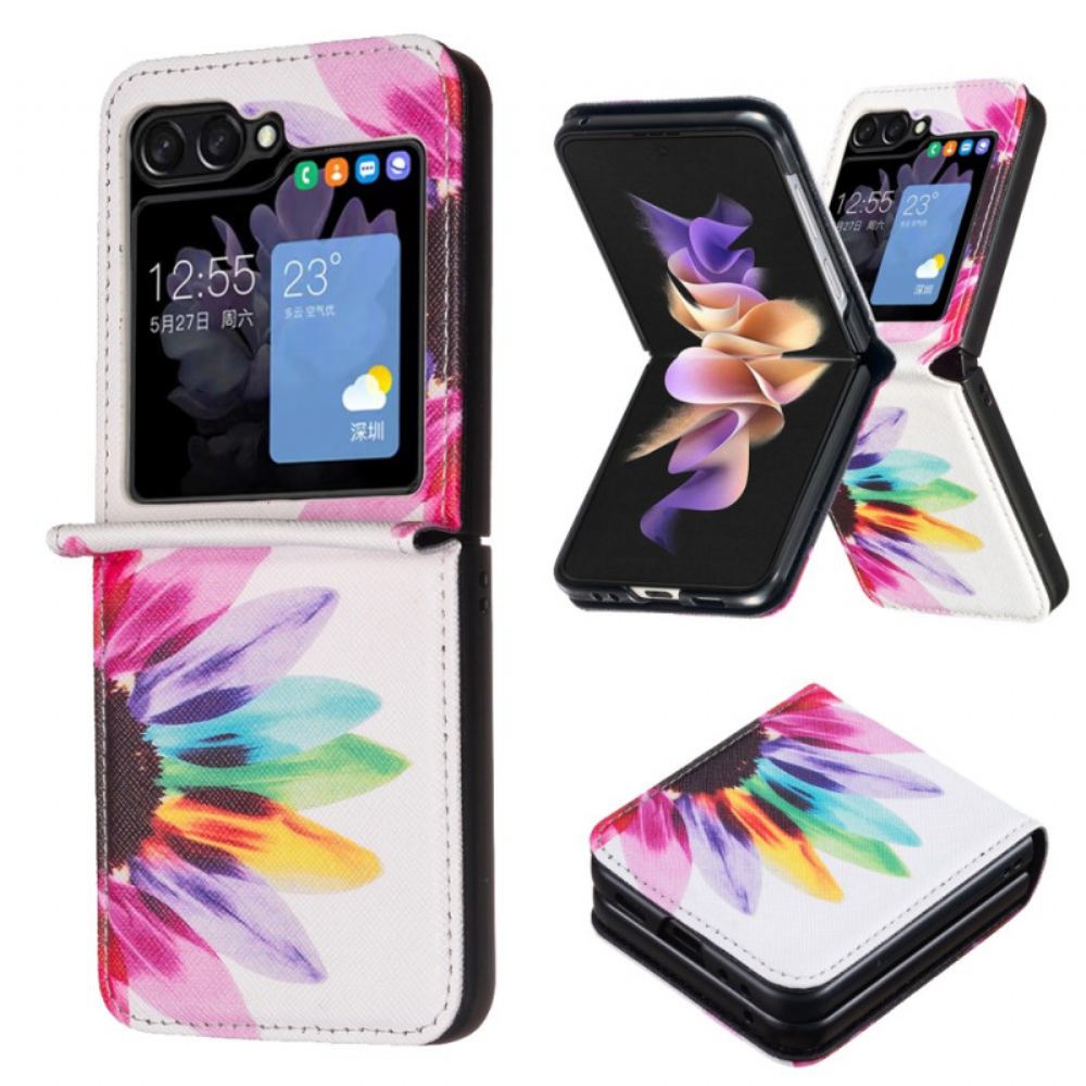 Kryt Samsung Galaxy Z Flip 6 Květina Akvarelu