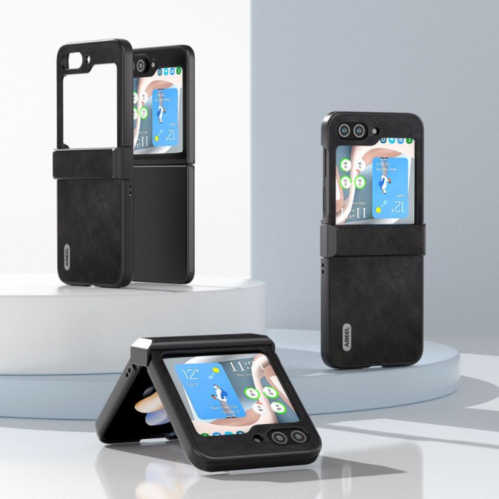 Kryt Samsung Galaxy Z Flip 6 Vintage Kožený Styl Abeel