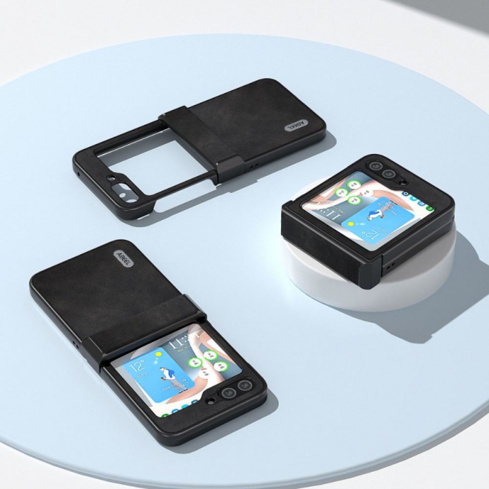 Kryt Samsung Galaxy Z Flip 6 Vintage Kožený Styl Abeel