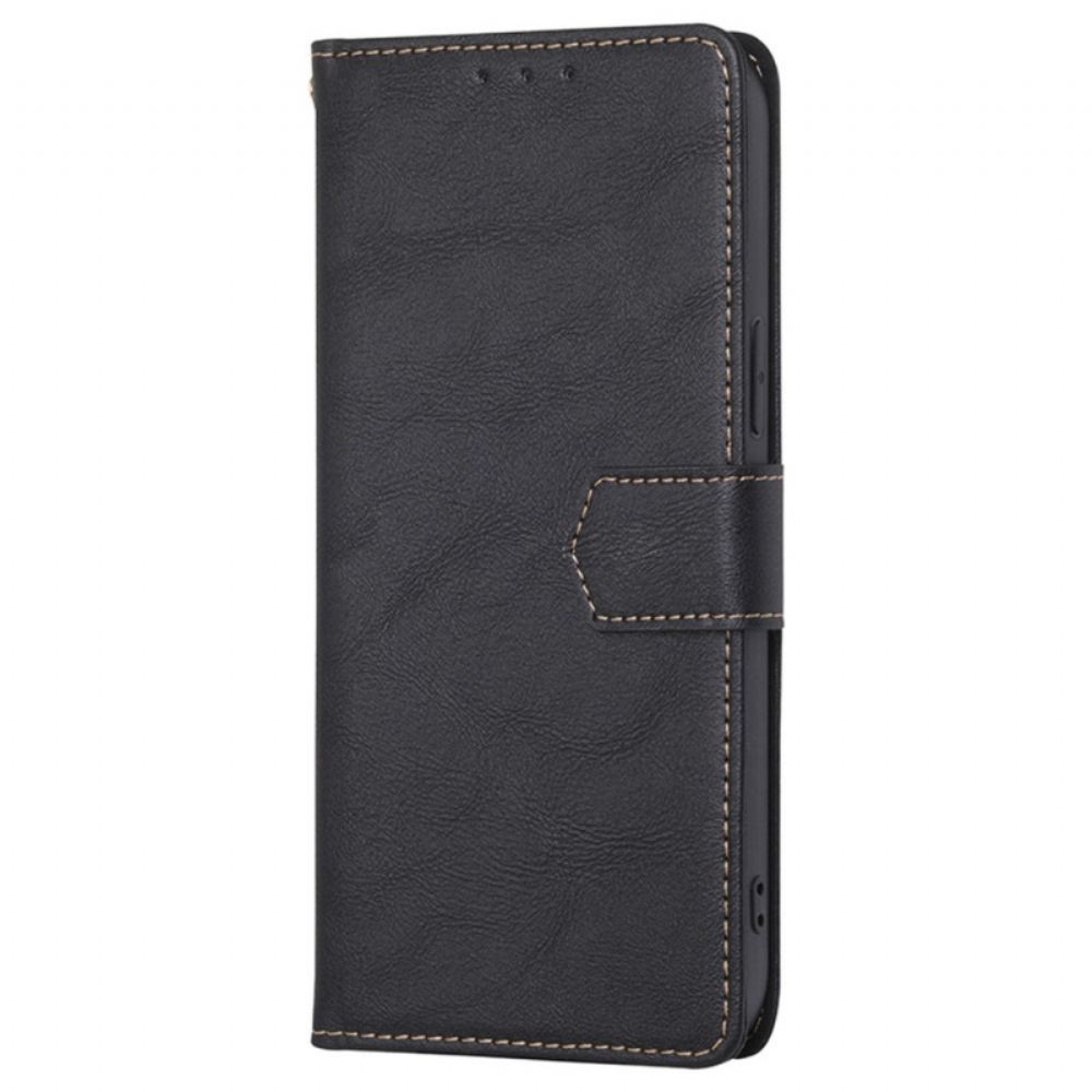 Flipové Pouzdro Na Poco F4 GT Rfid Vintage Kožený Styl