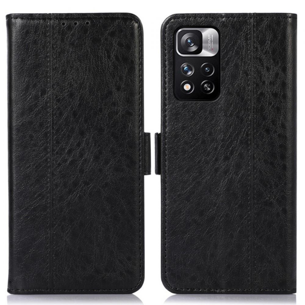 Flipové Pouzdro Na Xiaomi Redmi Note 11 Pro Plus 5G Jemné Prošívání