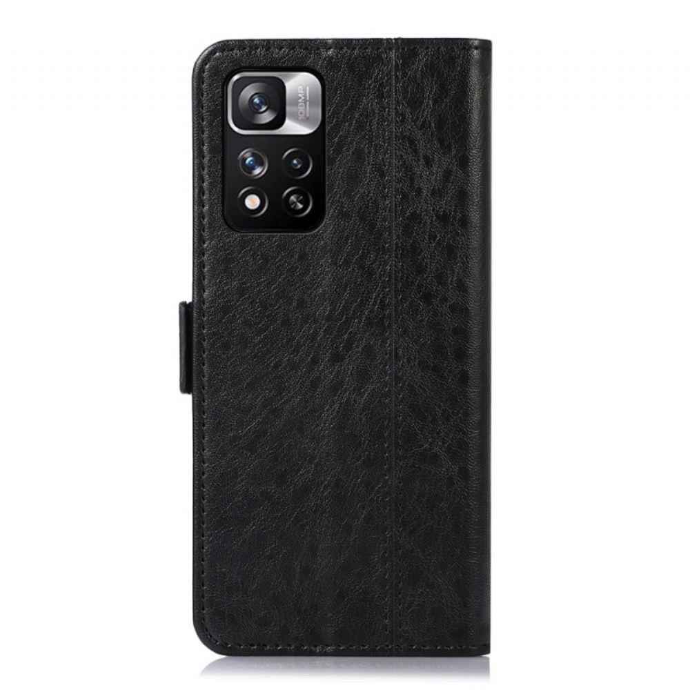 Flipové Pouzdro Na Xiaomi Redmi Note 11 Pro Plus 5G Jemné Prošívání
