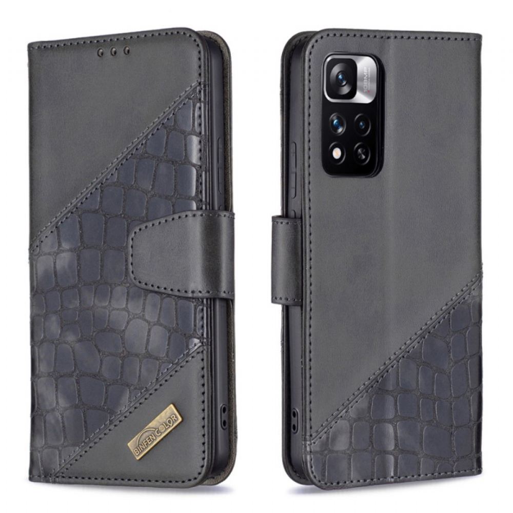 Flipové Pouzdro Na Xiaomi Redmi Note 11 Pro Plus 5G Styl Krokodýlí Barvy Binfen