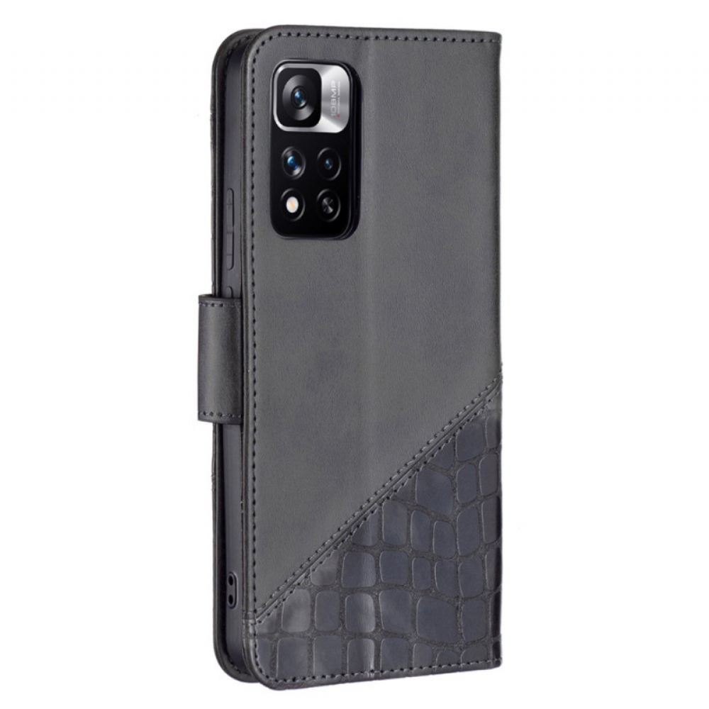 Flipové Pouzdro Na Xiaomi Redmi Note 11 Pro Plus 5G Styl Krokodýlí Barvy Binfen