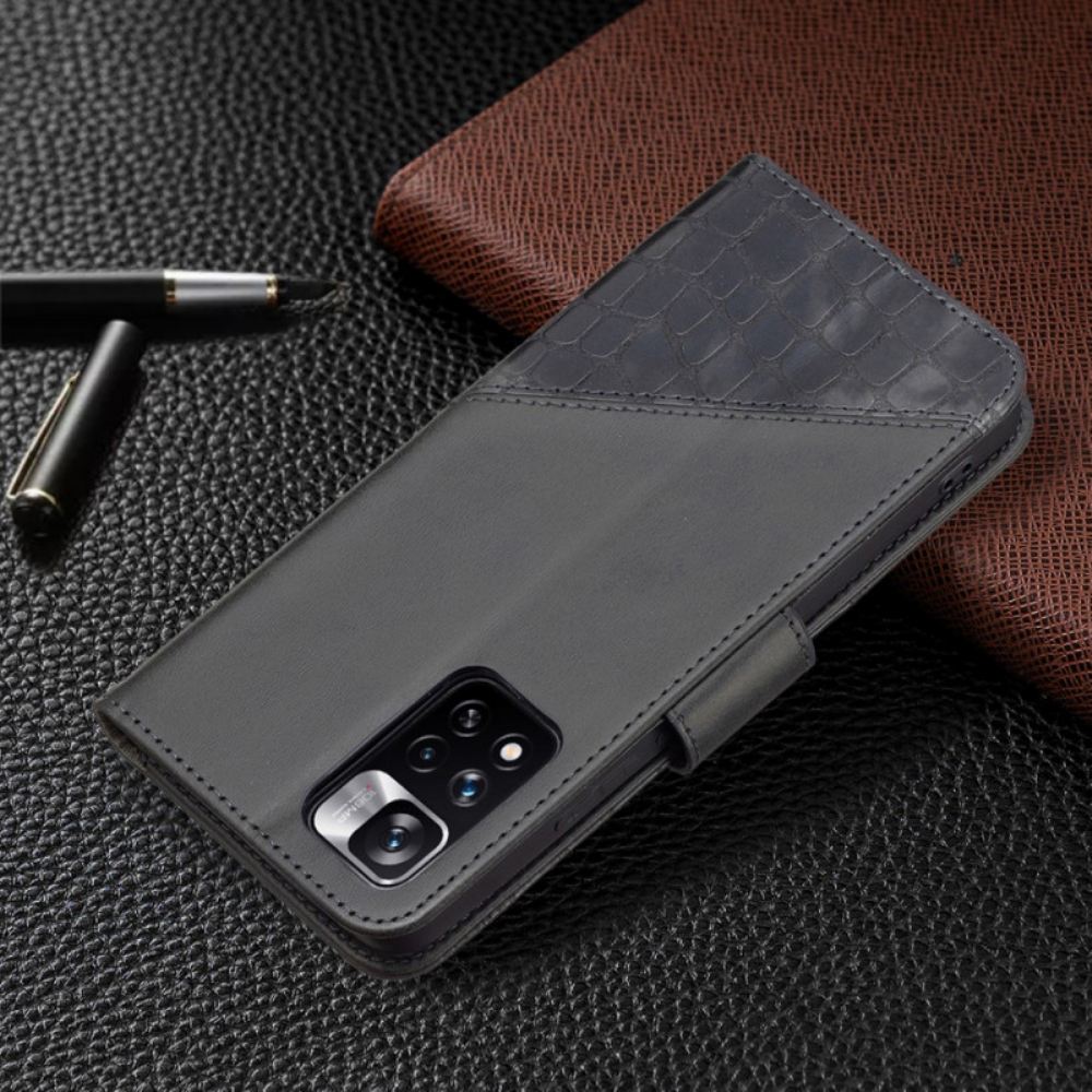 Flipové Pouzdro Na Xiaomi Redmi Note 11 Pro Plus 5G Styl Krokodýlí Barvy Binfen