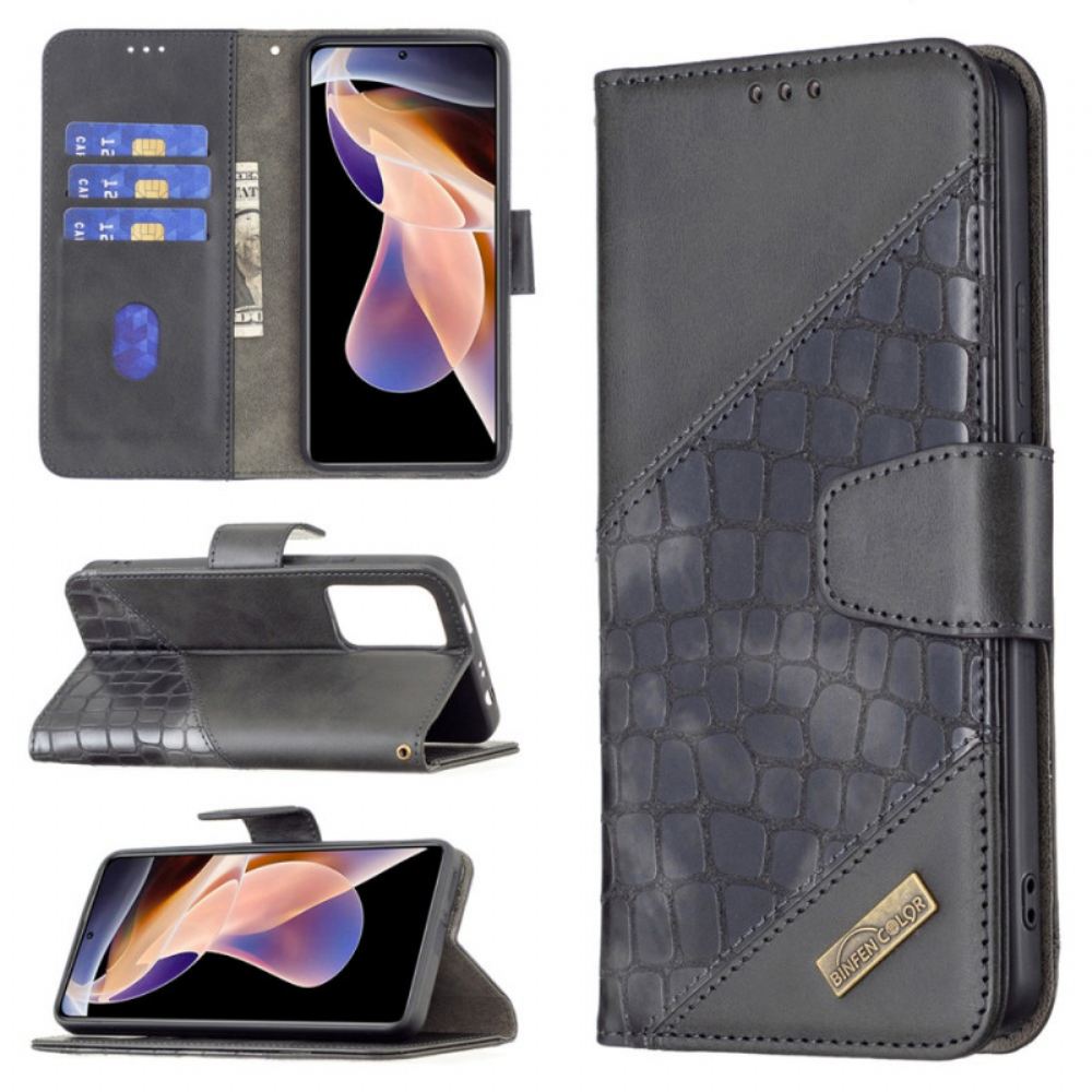 Flipové Pouzdro Na Xiaomi Redmi Note 11 Pro Plus 5G Styl Krokodýlí Barvy Binfen