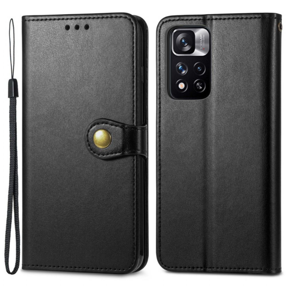 Flipové Pouzdro Na Xiaomi Redmi Note 11 Pro Plus 5G Umělá Kůže A Vintage Spona