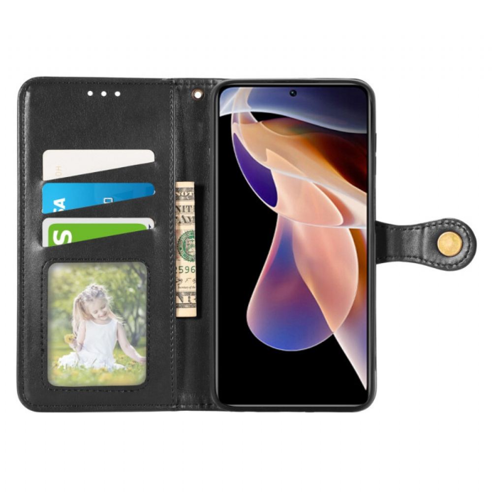 Flipové Pouzdro Na Xiaomi Redmi Note 11 Pro Plus 5G Umělá Kůže A Vintage Spona