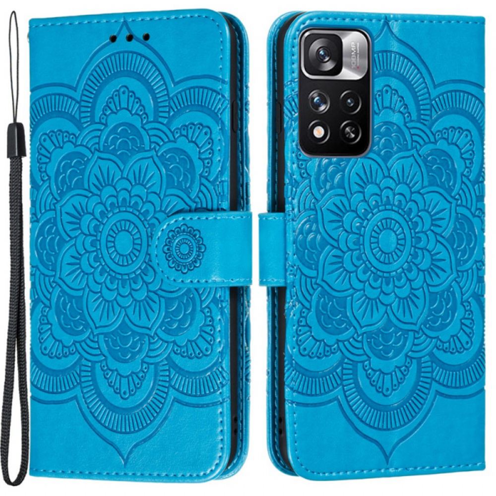 Kožené Pouzdro Na Xiaomi Redmi Note 11 Pro Plus 5G Celá Mandala