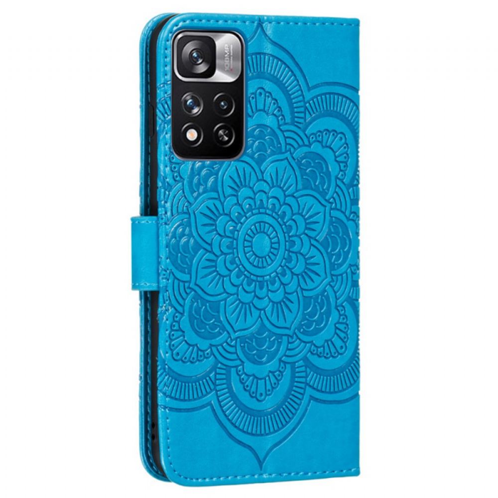 Kožené Pouzdro Na Xiaomi Redmi Note 11 Pro Plus 5G Celá Mandala