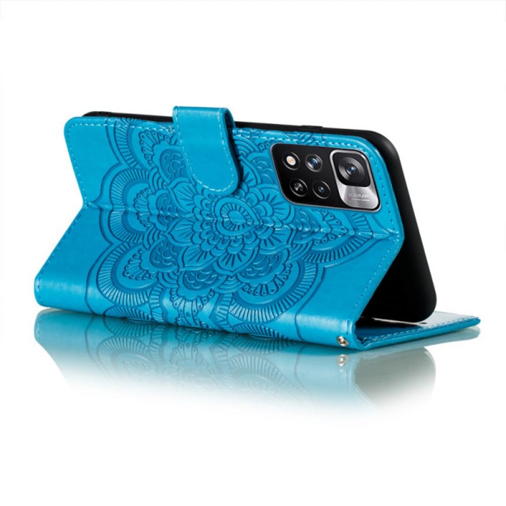 Kožené Pouzdro Na Xiaomi Redmi Note 11 Pro Plus 5G Celá Mandala
