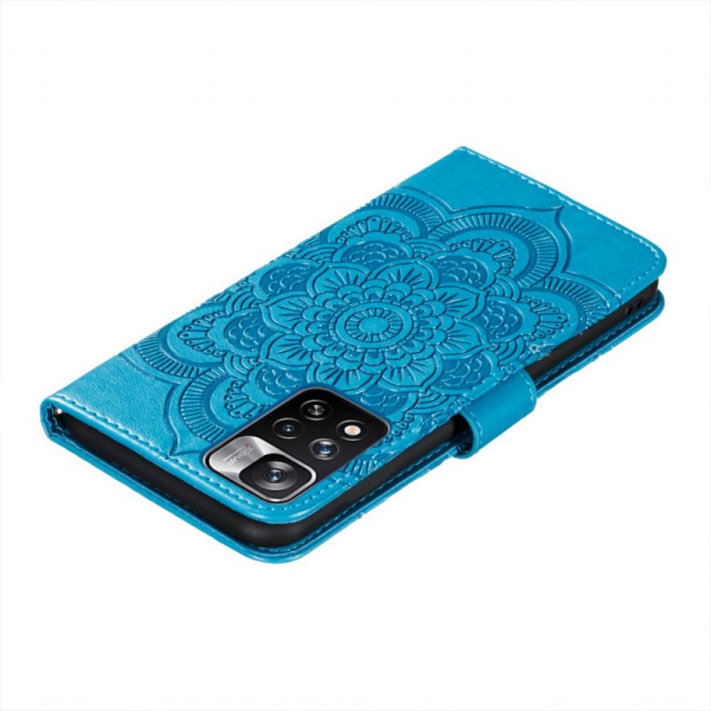 Kožené Pouzdro Na Xiaomi Redmi Note 11 Pro Plus 5G Celá Mandala