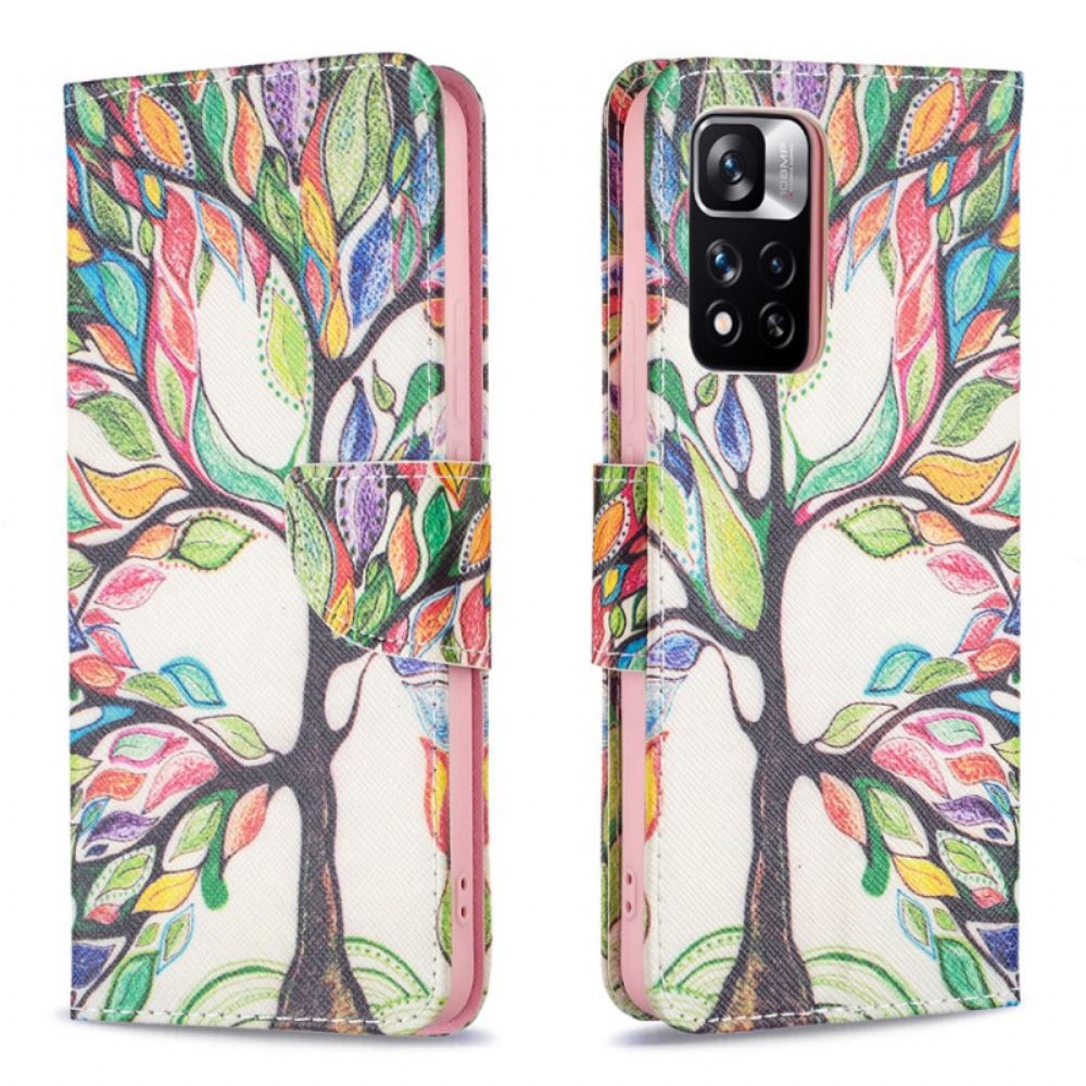Kožené Pouzdro Na Xiaomi Redmi Note 11 Pro Plus 5G Strom