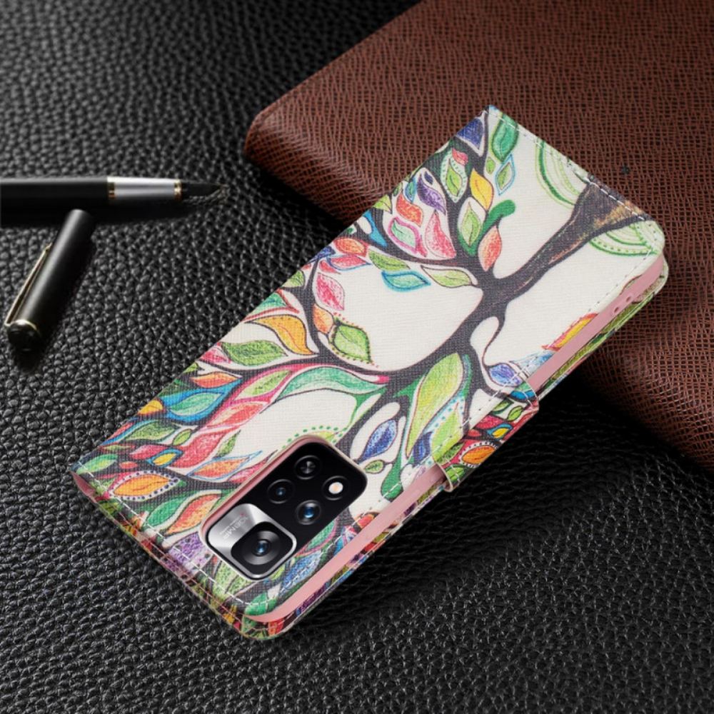 Kožené Pouzdro Na Xiaomi Redmi Note 11 Pro Plus 5G Strom